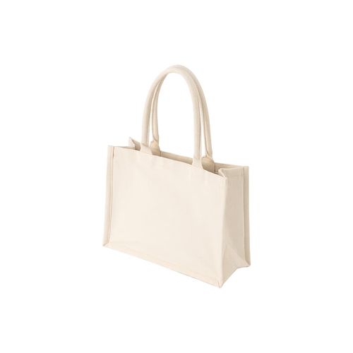 muji 帆布 托特包 小  麻布袋 手提包 原色