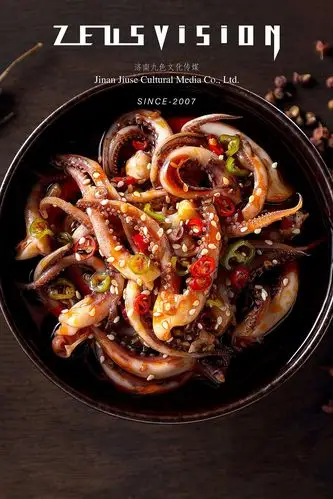 济南九色美食摄影-蟹小贝捞汁小海鲜