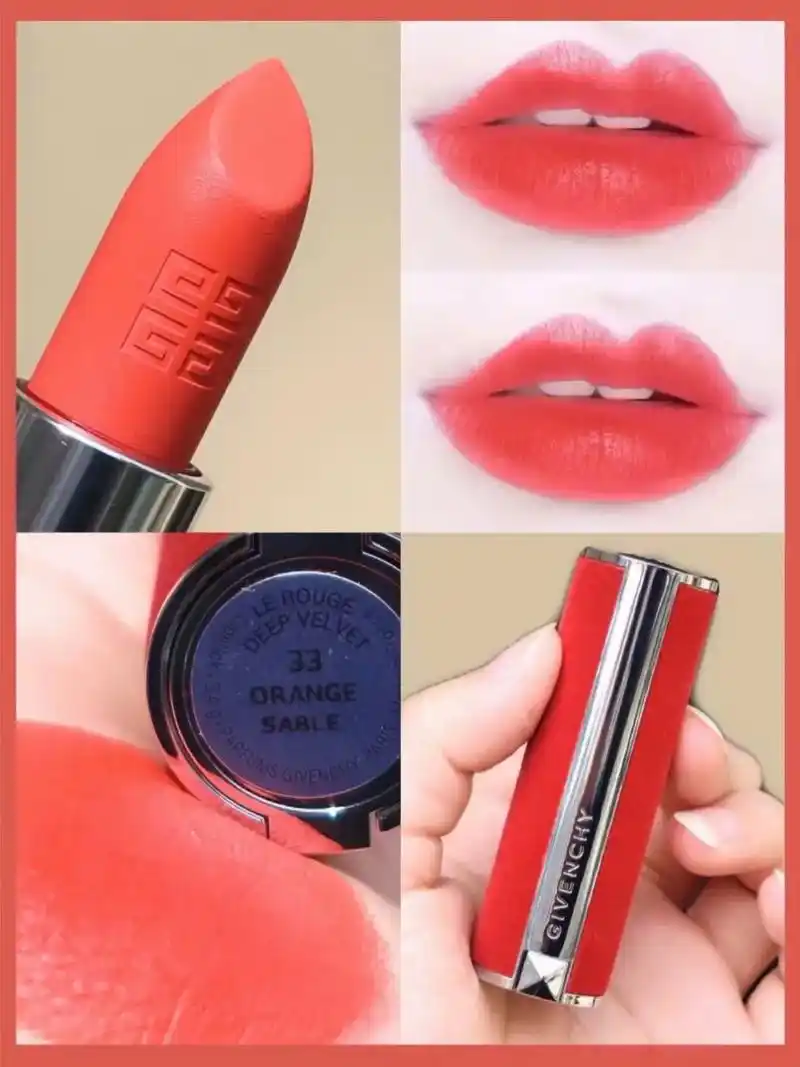 【纪梵希高定香榭红丝绒口红n33】78 新品上线78  78 薄涂 - 抖