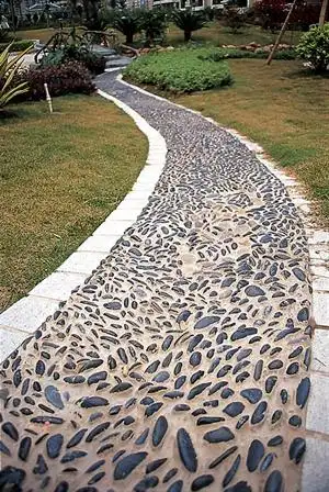 鹅卵石铺装图片大全-设计师图库-您的设计灵感之源