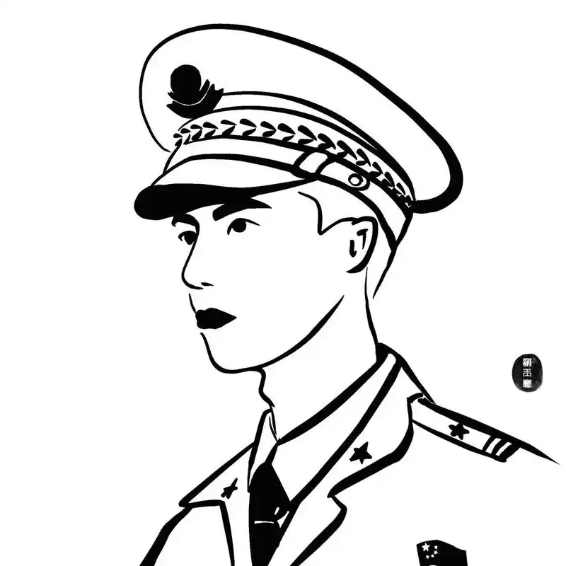 警察简笔画/警察头像 谁家的老公自行认领 认不出来的别骂我 原创  0