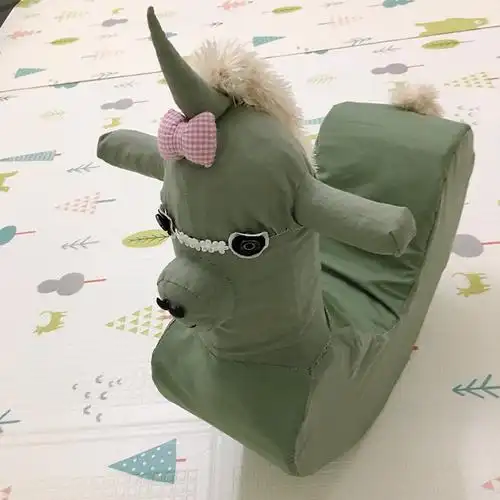 奶粉罐二次利用奶粉罐制作摇木马