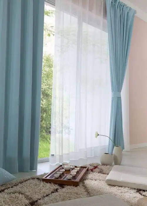 卧室落地窗 新世纪窗帘布艺