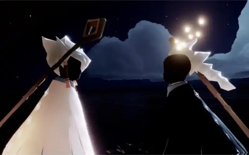 光遇sky龙骨卡卡在一起会有多帅