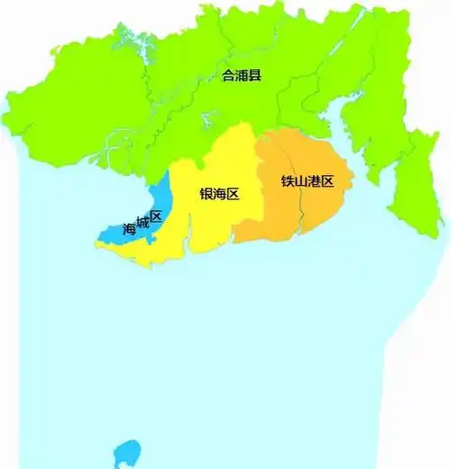 北海在哪个省北海地图高清版大图