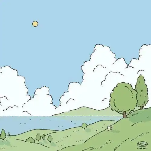 唯美治愈系小清新封面背景图