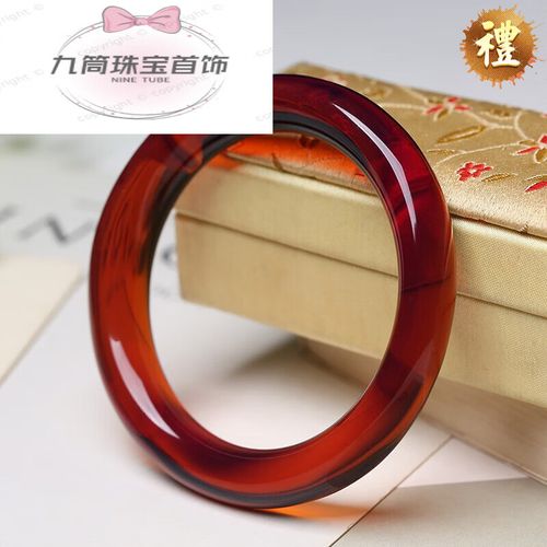 snqp紫罗兰净水血珀手镯 圆条 血珀口径56mm