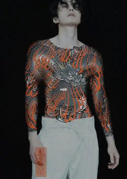 老传统 #龙 #老传统手稿 #通体 #纹身手稿