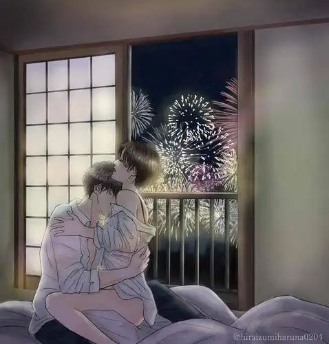 接吻狂魔,日本插画师笔下又污又甜的情侣日常,场面太过劲爆,看完面红