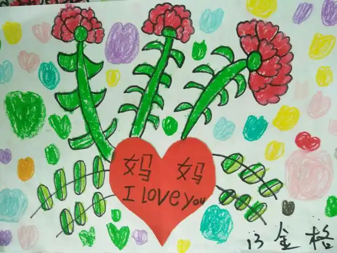 小天使幼儿园感恩绘画活动《送给妈妈的礼物》