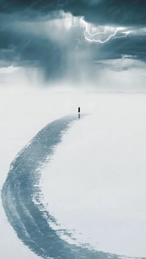 "#意境 #风雪无阻 #古风 #治愈系风景