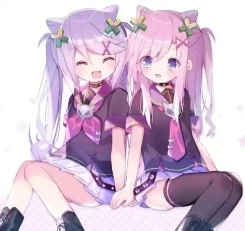 双子动漫人物头像女