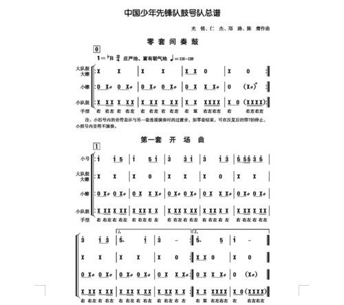 少先队鼓号队建设标准 -中国少年先锋队