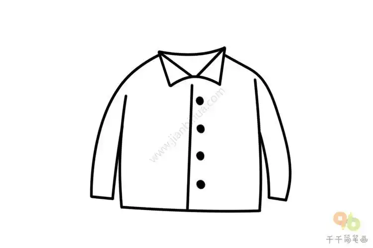 怎么花衬衫简笔画