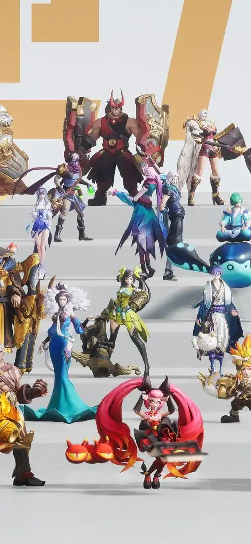 王者106位英雄大合照身高对比多图预警