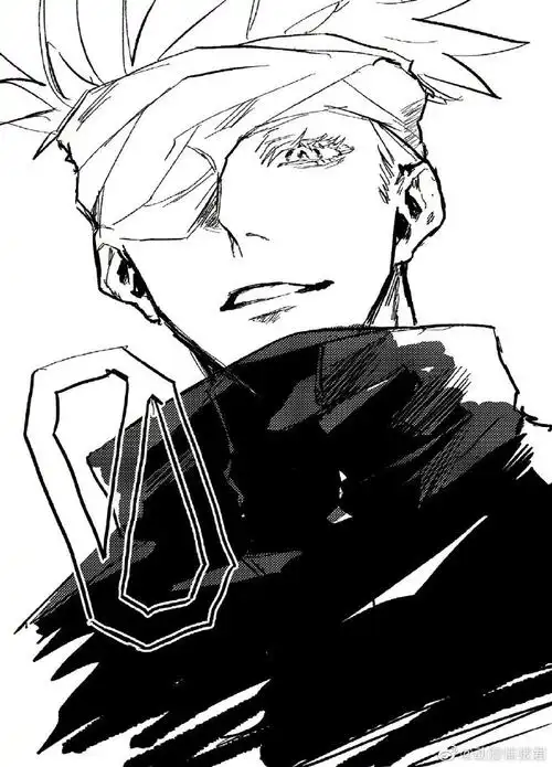 咒术回战#黑白素描风的五条悟,有被帅到(twi:azukimame0814)