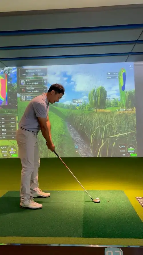 高尔夫 #高尔夫球 #室内高尔夫 #室内高尔夫模拟器