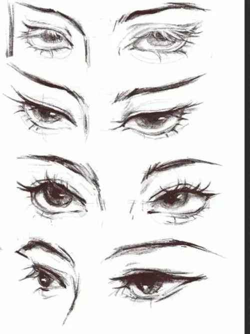 bulingbuling古风眼睛练习你们喜欢哪一双#procreate  #ipad画画