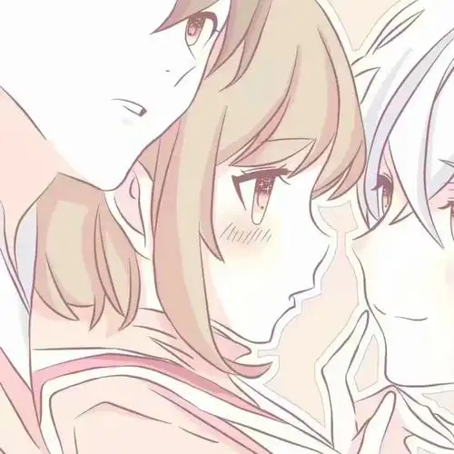 两男一女三人头像