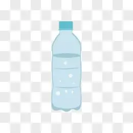 手绘一瓶水免抠元素