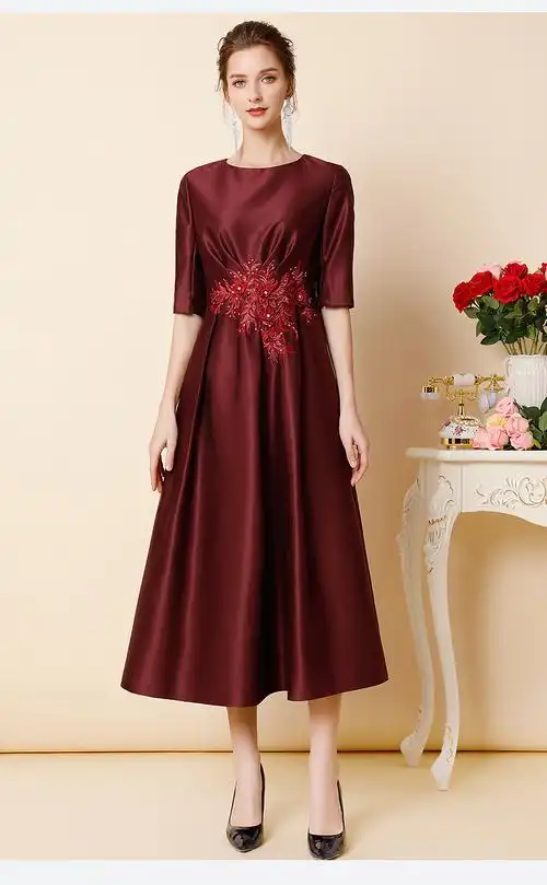 weinibai婚礼妈妈装高档礼服大品牌高端婚宴装妈妈高贵喜婆婆参加服码