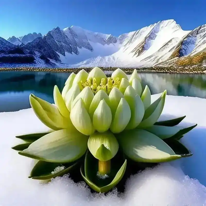 新疆天山雪莲花