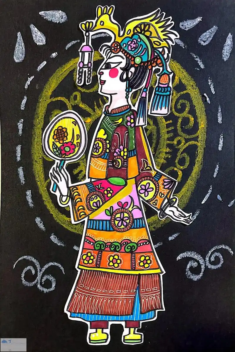 皮影角色创意美术