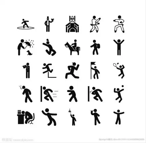人相关矢量十六图标图片