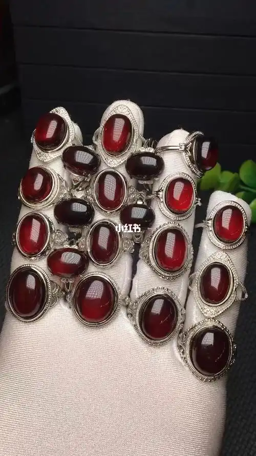 顶级天然精品血珀戒指