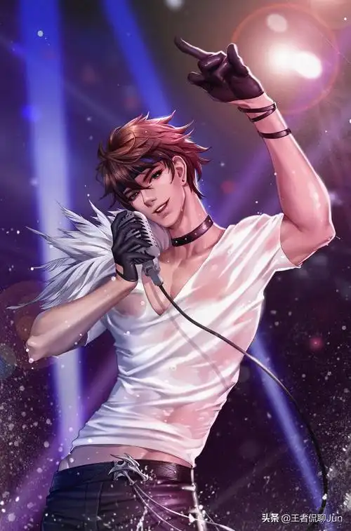 王者荣耀无限男团泳装(王者荣耀无限王者团舞台照韩信最惹眼图片)