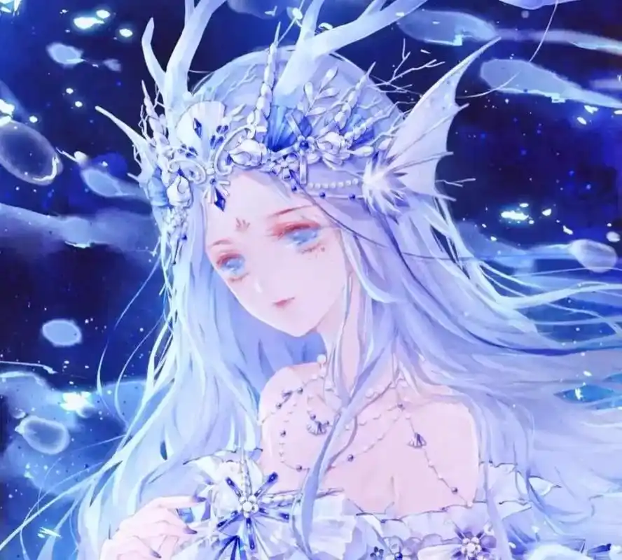 仙气女生头像 #动漫少女 #蓝色系头像 - 抖音