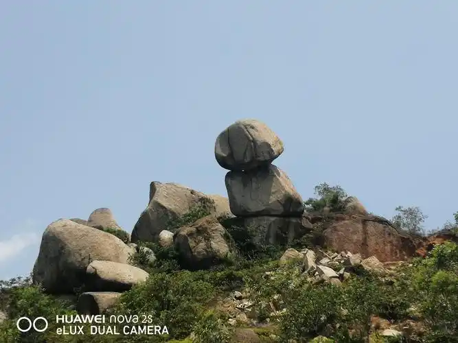 20200419登田墘塔仔石兰山,山上长满石头