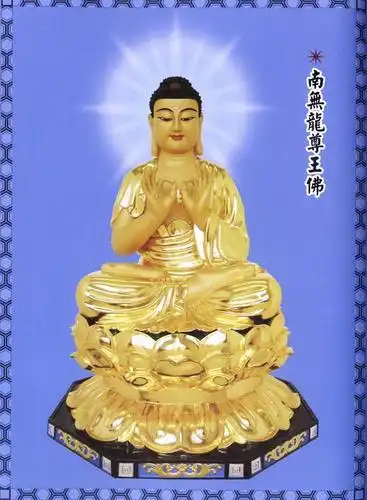 「南无龙尊王佛」又名龙自在王如来,位.