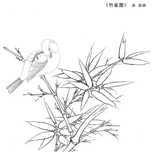 儿童画素材白描线描速写