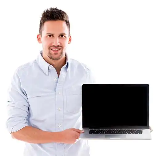 手拿笔记本电脑的男人图片素材(图片id:383657)_商务人士-人物图片