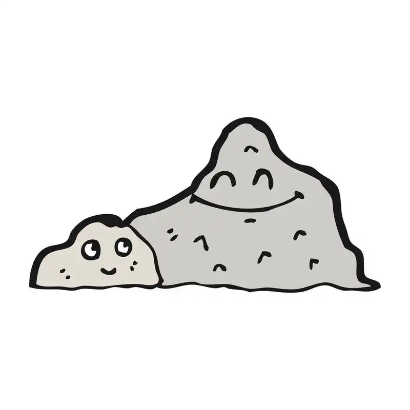 快乐的岩石卡通,快乐的岩石卡通