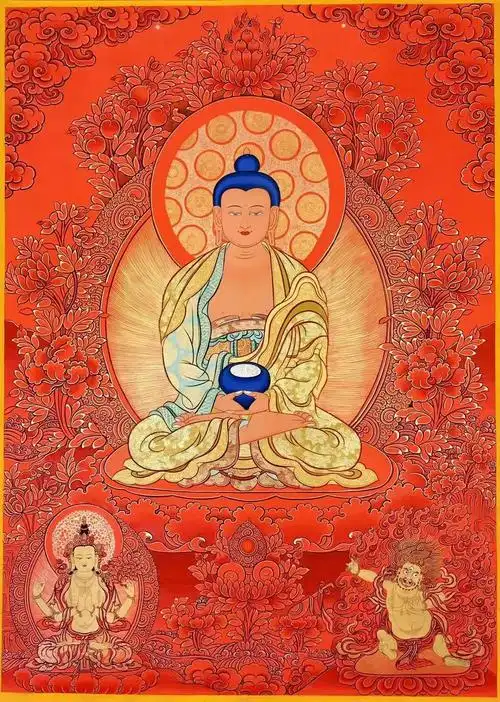 唐卡  #唐卡艺术  #装饰画  #阿弥陀佛  #南无阿弥陀佛  #手绘唐卡