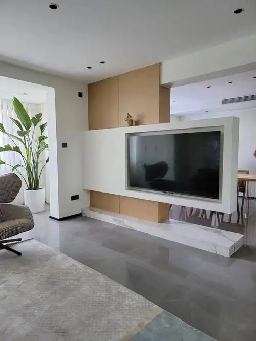 悬空电视背景墙