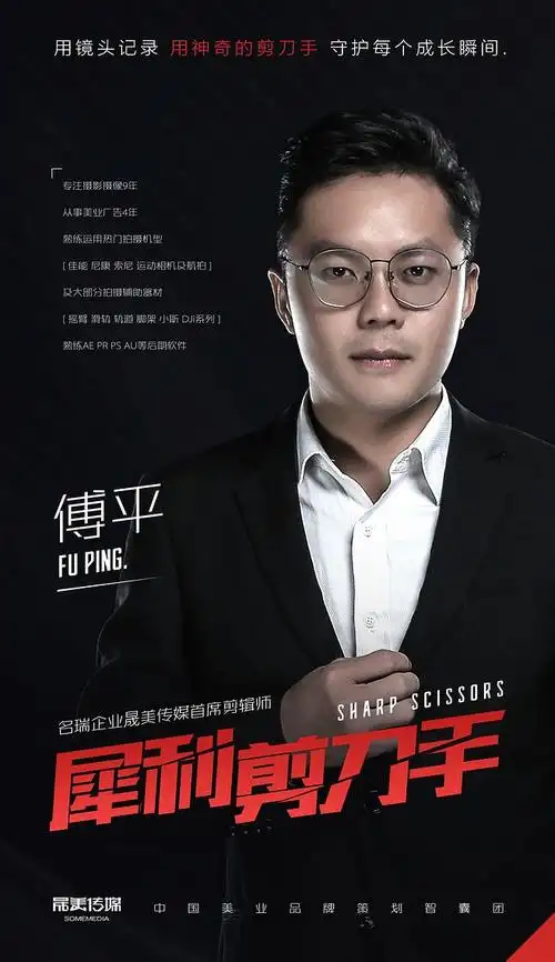 公司形象宣传海报-人物介绍-排版