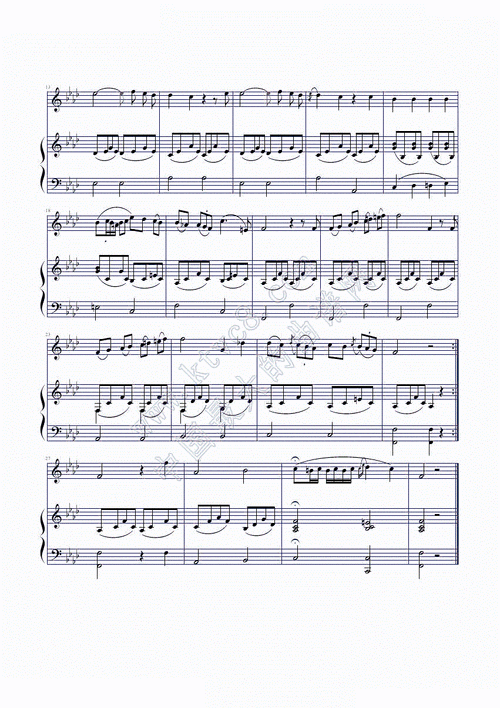 妮娜nina 钢琴谱 五线谱