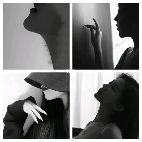 高冷御姐黑白头像