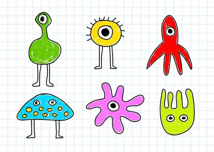 细菌简笔画 细菌简笔画图片