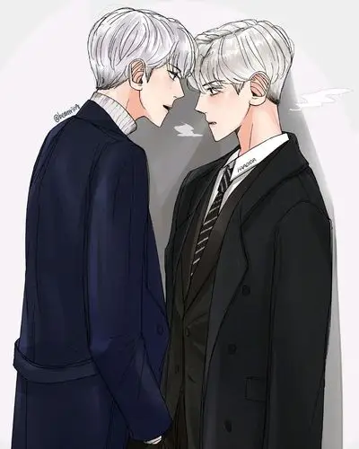 【边伯贤】撕漫男,近期白色头发的动漫图.