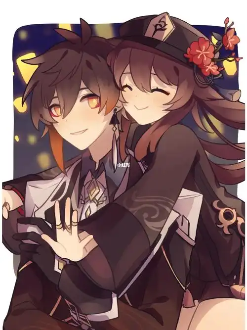 原神好可爱呀钟离胡桃