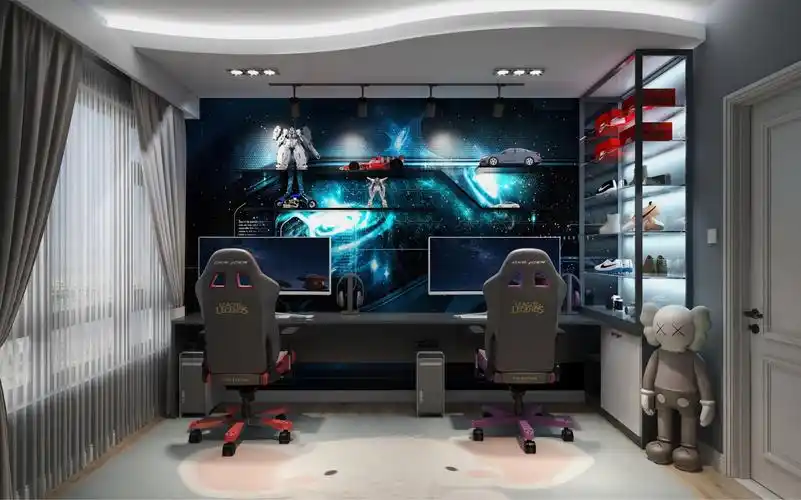 自己改造家里电竞室