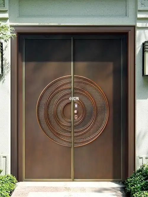 别墅铜门定制中式风格汇盈铜门