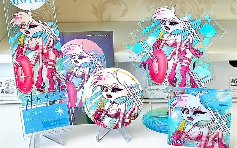 【地狱客栈】天使尘angel dust同人夏日盛典周边set开箱