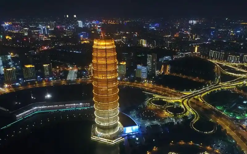 航拍——郑州玉米楼