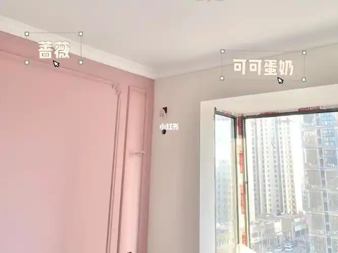 颜色已确定,客厅大面积可可蛋奶,主卧背景墙蔷薇 可可蛋奶,儿童房和