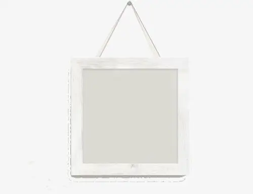 矢量纯白色壁挂相框